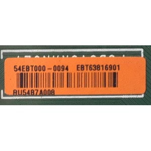 MAIN PARA SMART TV LG / NUMERO DE PARTE EBT63816901 / EAX65610206 (1.0) / RU54B7A008 / 54EBT000-0094 / MODELO 60LF6100-UA